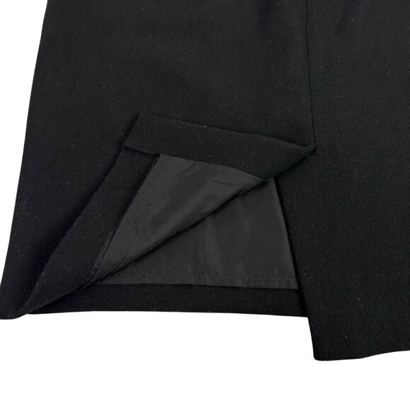 J Crew size 8 Mercantile Black Pencil Skirt Wool Blend - Picture 6 of 8